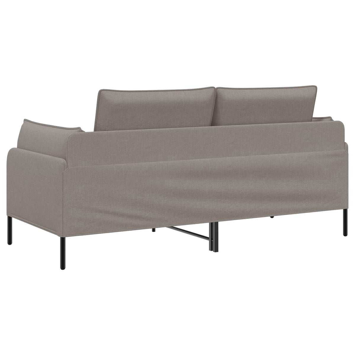 2-Seater Sofa Taupe 188 x 81 x 89 cm Fabric