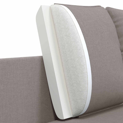 2-Seater Sofa Taupe 188 x 81 x 89 cm Fabric