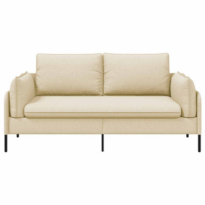 2-Seater Sofa Cream 188 x 81 x 89 cm Fabric