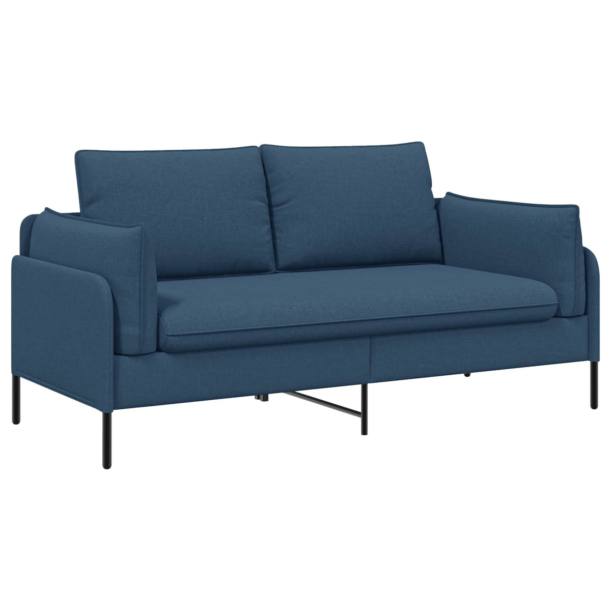 2-Seater Sofa Blue 188 x 81 x 89 cm Fabric