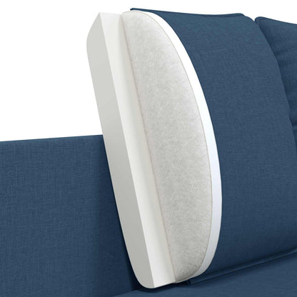 2-Seater Sofa Blue 188 x 81 x 89 cm Fabric