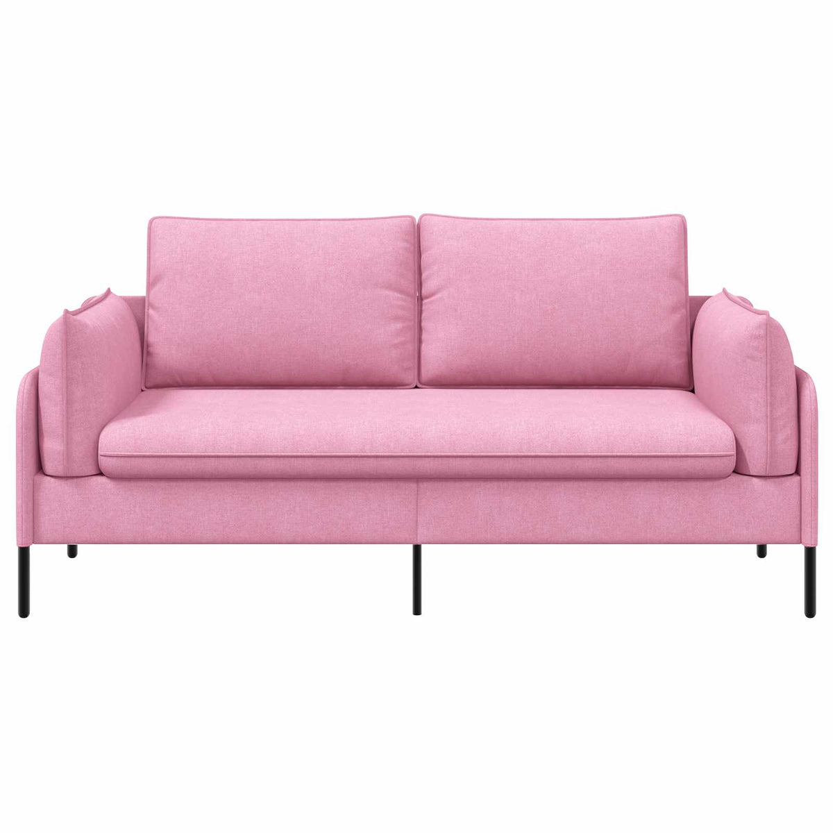 2-Seater Sofa Pink 188 x 81 x 89 cm Fabric