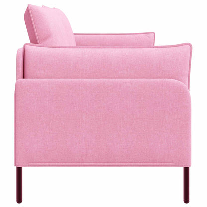 2-Seater Sofa Pink 188 x 81 x 89 cm Fabric