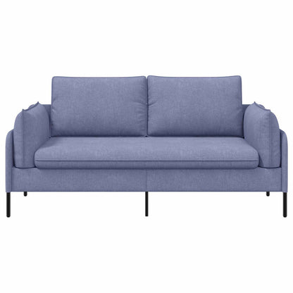 2-Seater Sofa Jeans Blue 188 x 81 x 89 cm Fabric