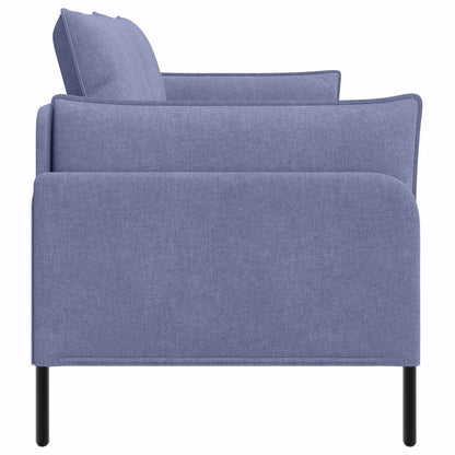 2-Seater Sofa Jeans Blue 188 x 81 x 89 cm Fabric
