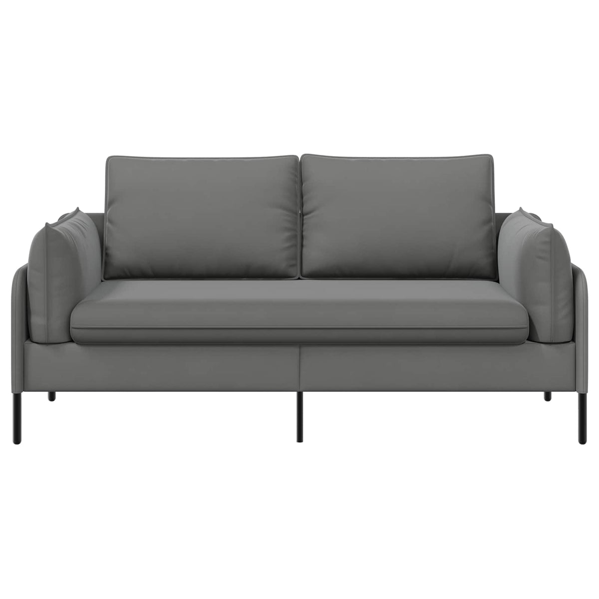 2-Seater Sofa 2-Seater Dark Grey 188 x 81 x 89 cm Velvet