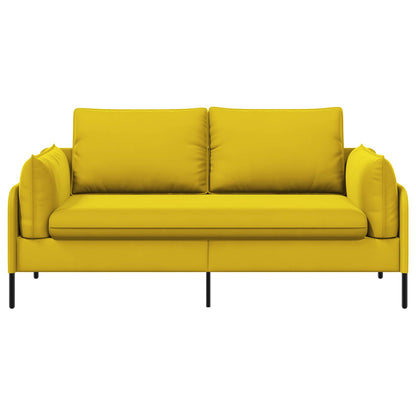 2-Seater Sofa 2-Seater Yellow 188 x 81 x 89 cm Velvet