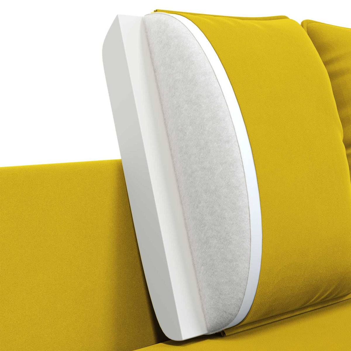2-Seater Sofa 2-Seater Yellow 188 x 81 x 89 cm Velvet
