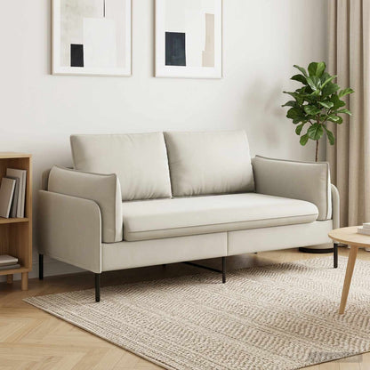 2-Seater Sofa 2-Seater Cream 188 x 81 x 89 cm Velvet