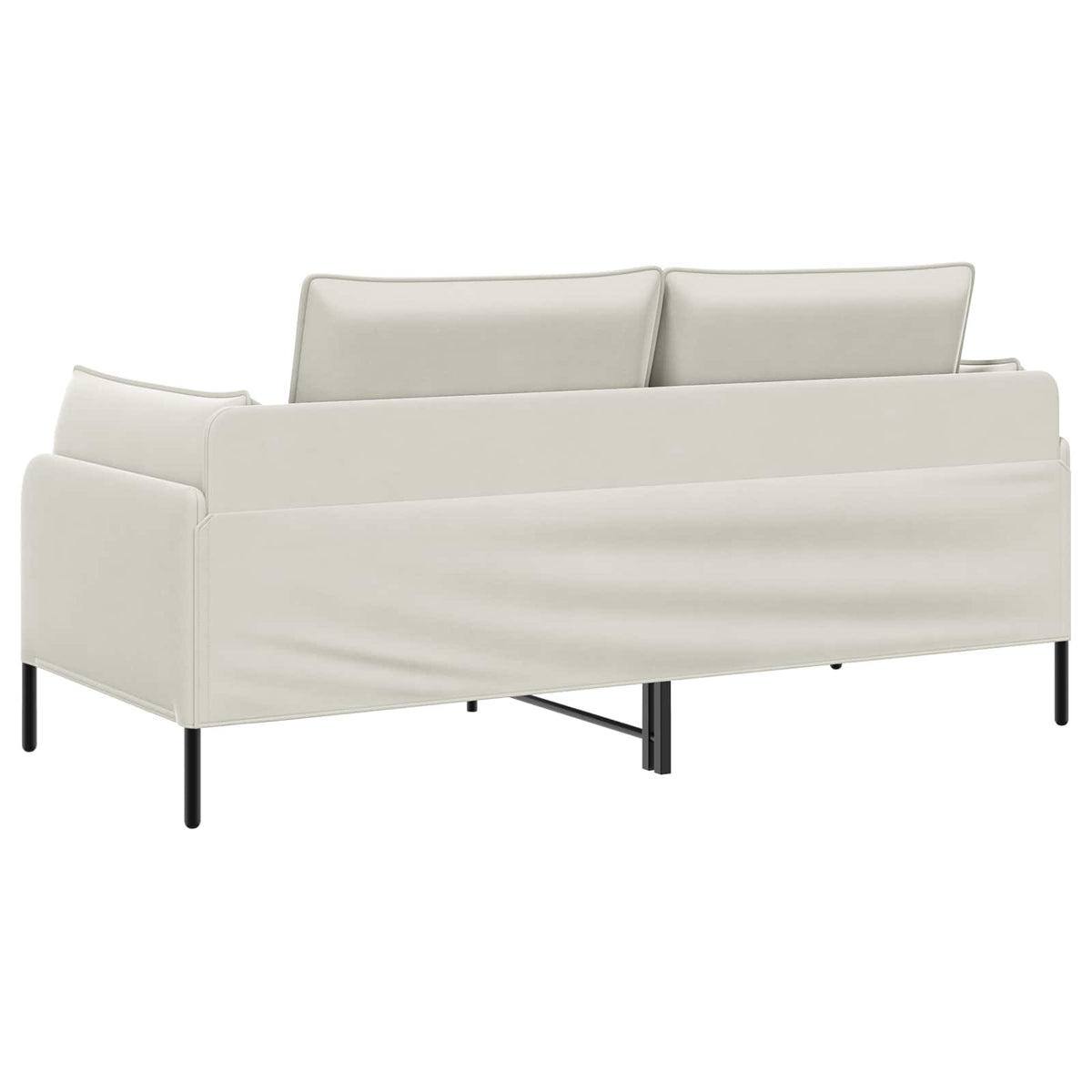 2-Seater Sofa 2-Seater Cream 188 x 81 x 89 cm Velvet