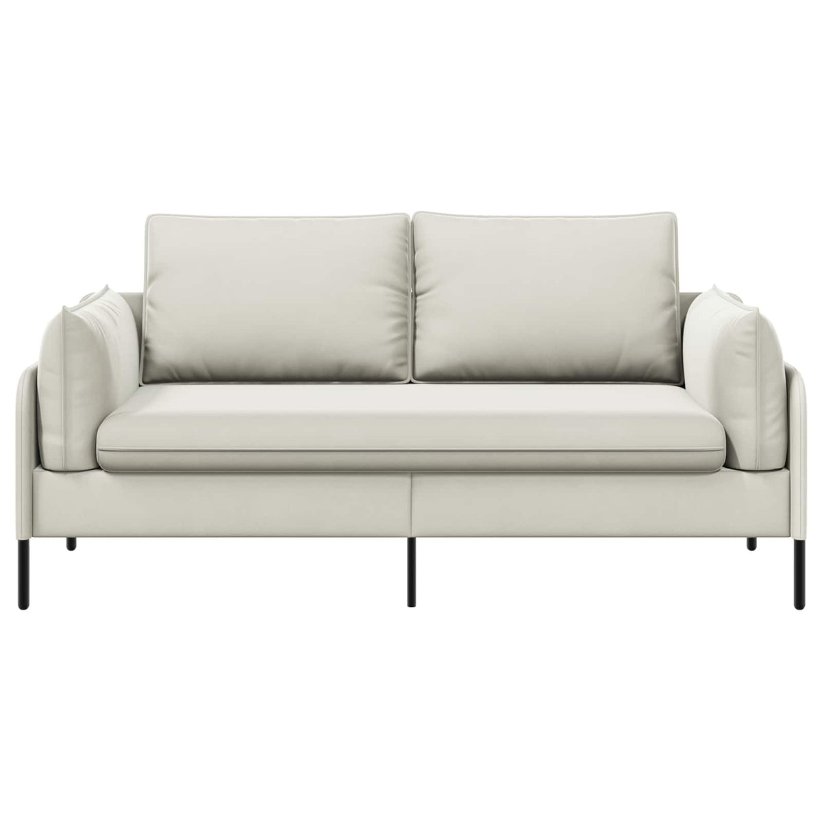 2-Seater Sofa 2-Seater Cream 188 x 81 x 89 cm Velvet