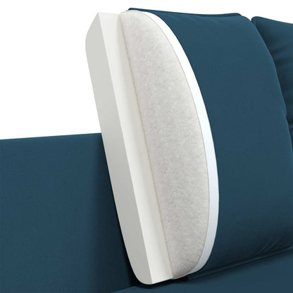 2-Seater Sofa 2-Seater Blue 188 x 81 x 89 cm Velvet