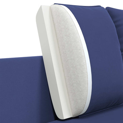 2-Seater Sofa 2-Seater Police Blue 188 x 81 x 89 cm Velvet