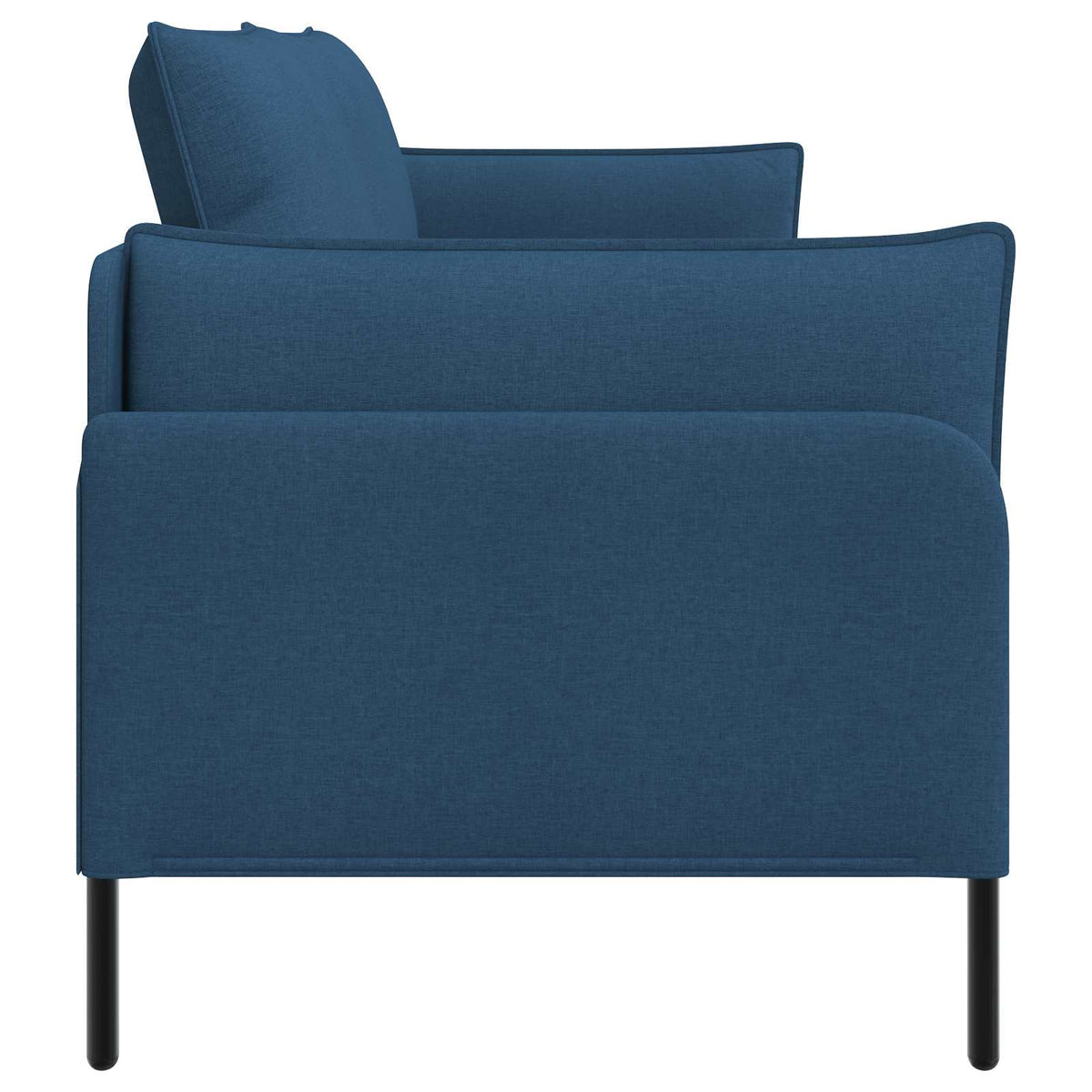 3-Seater Sofa Blue 222 x 81 x 89 cm Fabric