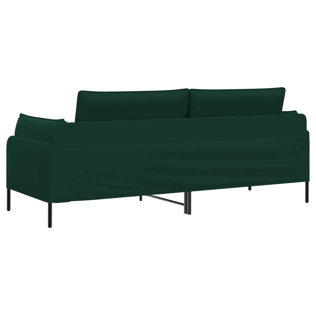 3-Seater Sofa Dark Green 222 x 81 x 89 cm Velvet