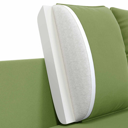 3-Seater Sofa 3-Seater Light Green 222 x 81 x 89 cm Velvet