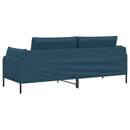 3-Seater Sofa 3-Seater Blue 222 x 81 x 89 cm Velvet
