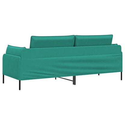 3-Seater Sofa Turquoise 222 x 81 x 89 cm Velvet