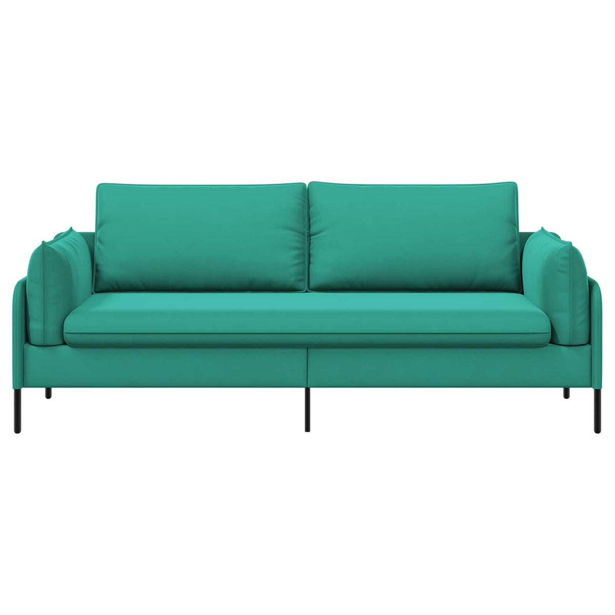 3-Seater Sofa Turquoise 222 x 81 x 89 cm Velvet