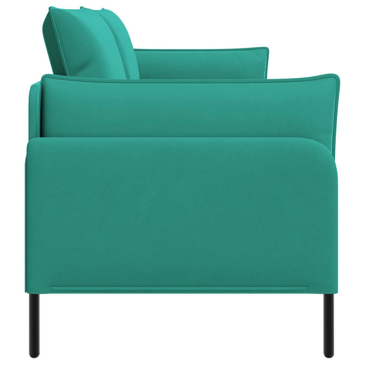 3-Seater Sofa Turquoise 222 x 81 x 89 cm Velvet