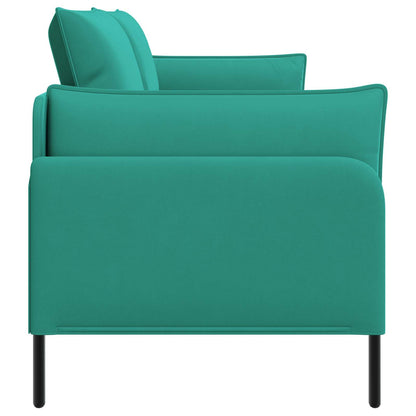 3-Seater Sofa Turquoise 222 x 81 x 89 cm Velvet