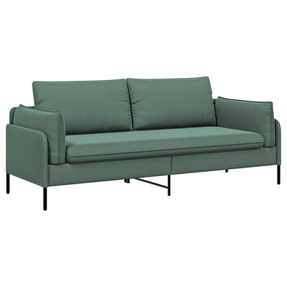 3-Seater Sofa 3-Seater Sea Green 222 x 81 x 89 cm Velvet