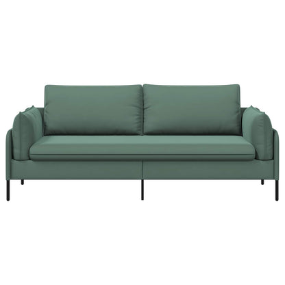 3-Seater Sofa 3-Seater Sea Green 222 x 81 x 89 cm Velvet