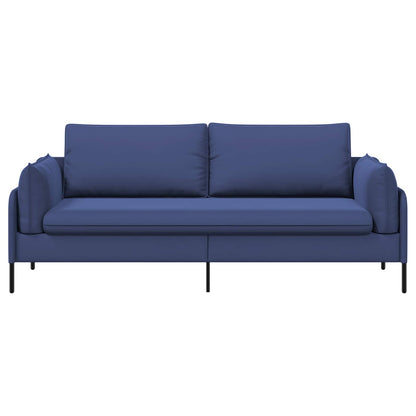 3-Seater Sofa Police Blue 222 x 81 x 89 cm Velvet