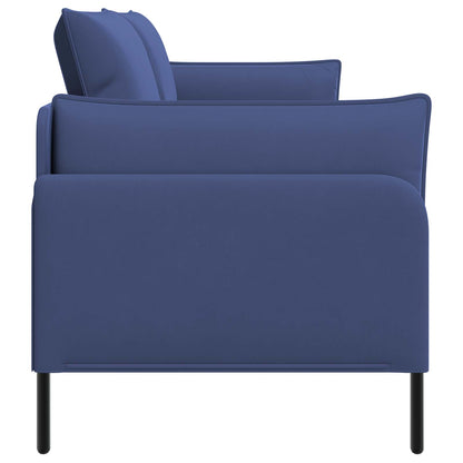 3-Seater Sofa Police Blue 222 x 81 x 89 cm Velvet
