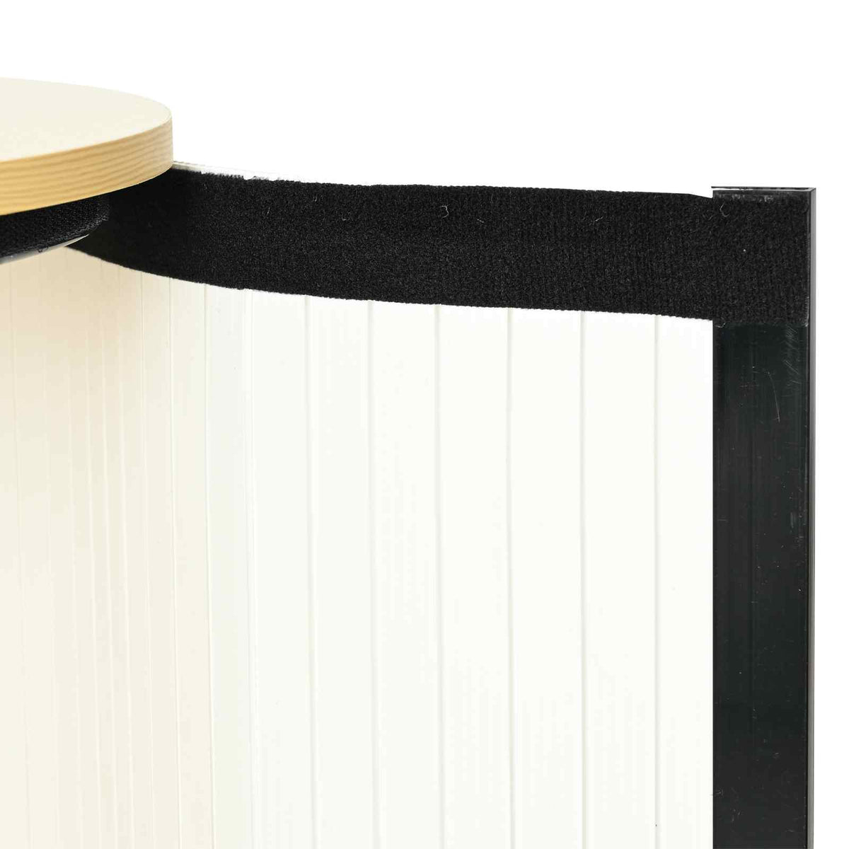 Trade Show Counter Light Brown and White 90 x 48 x 93 cm