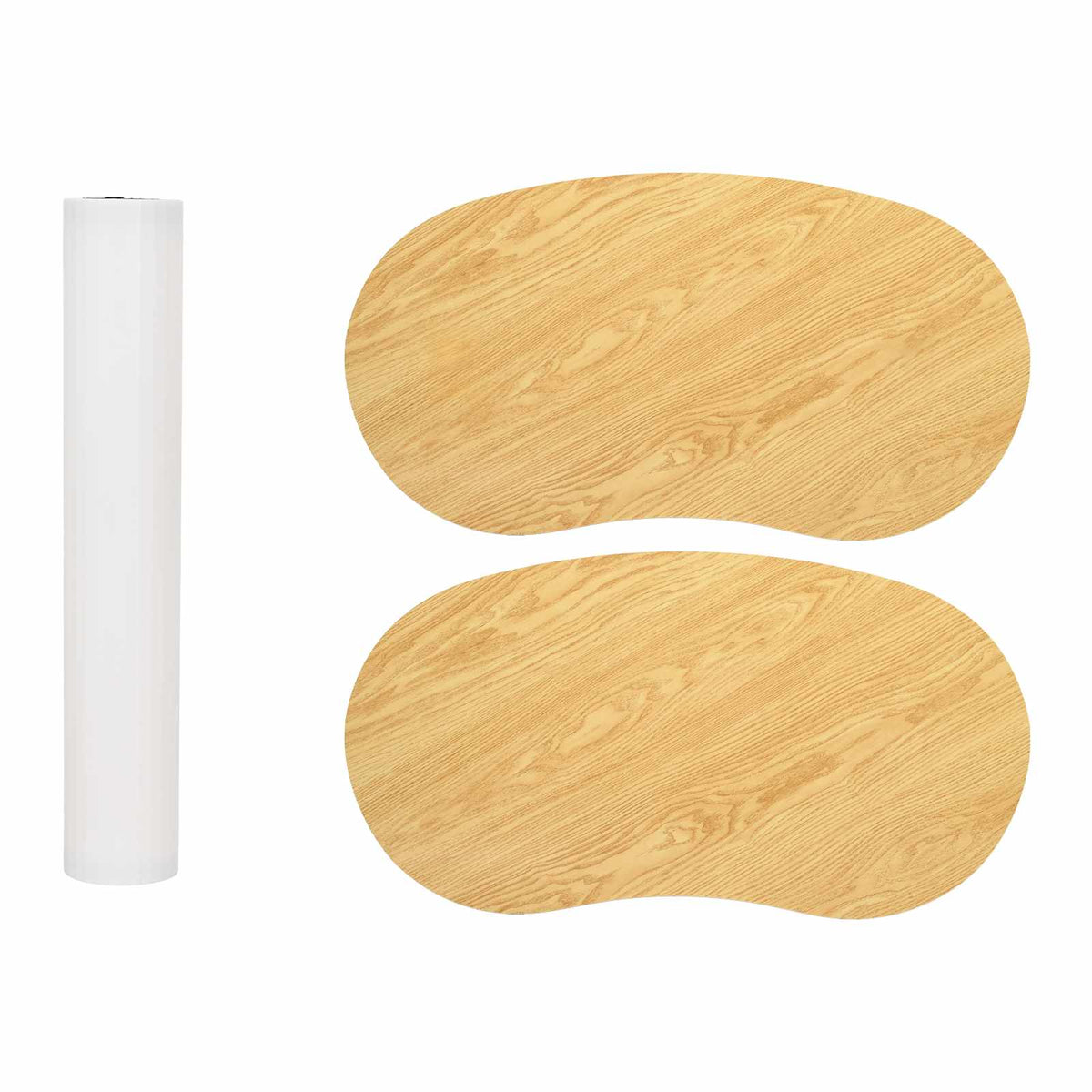Trade Show Counter Light Brown and White 90 x 48 x 93 cm