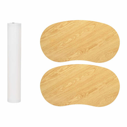 Trade Show Counter Light Brown and White 90 x 48 x 93 cm