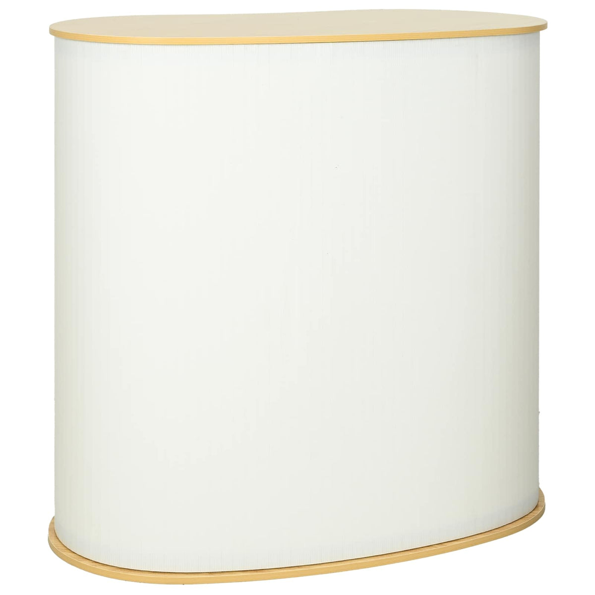 Trade Show Counter Light Brown and White 90 x 48 x 93 cm