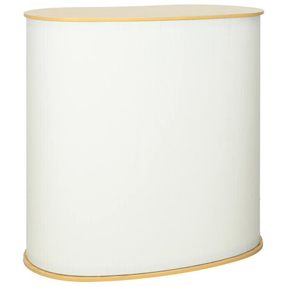 Trade Show Counter Light Brown and White 90 x 48 x 93 cm