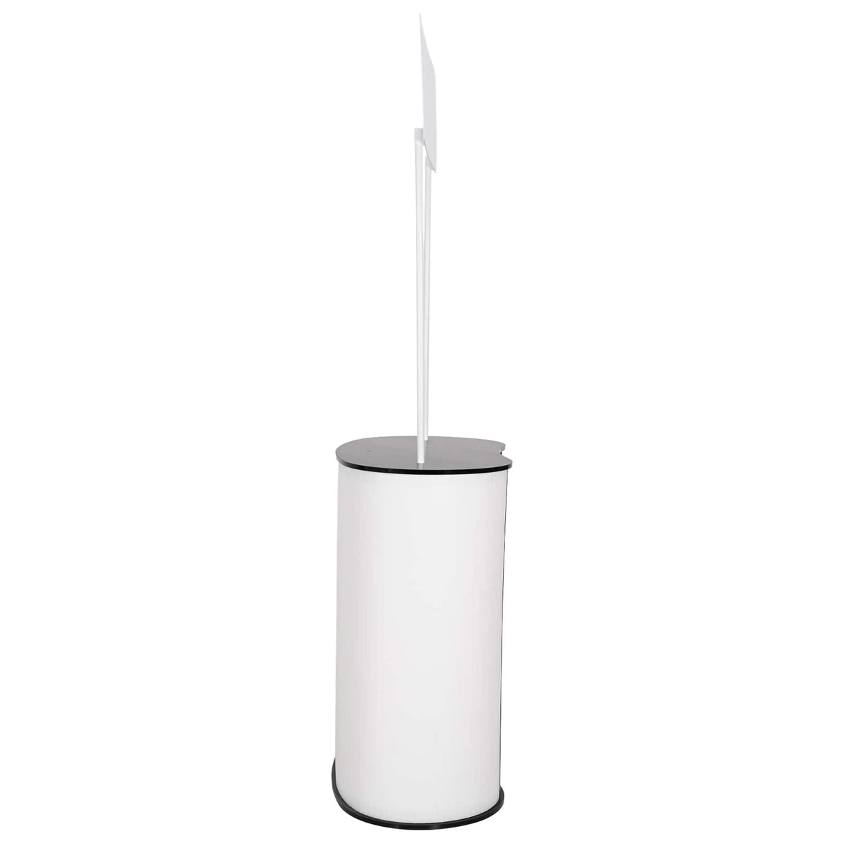 Trade Show Counter Black and White 90 x 48 x 200 cm