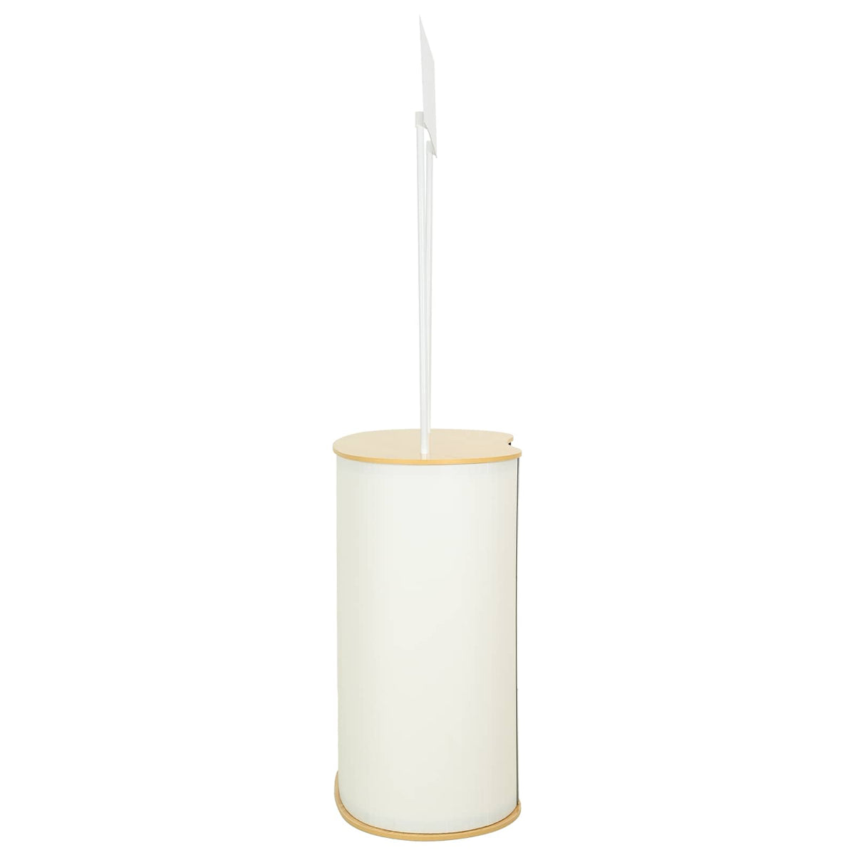 Trade Show Counter Light Brown and White 90 x 48 x 200 cm