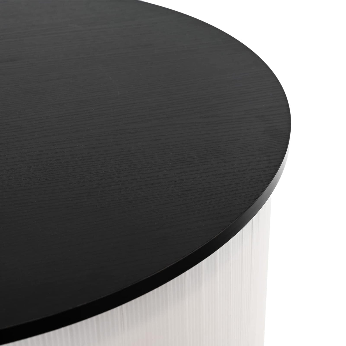 Trade Show Counter Black and White Ø 60 x 93 cm