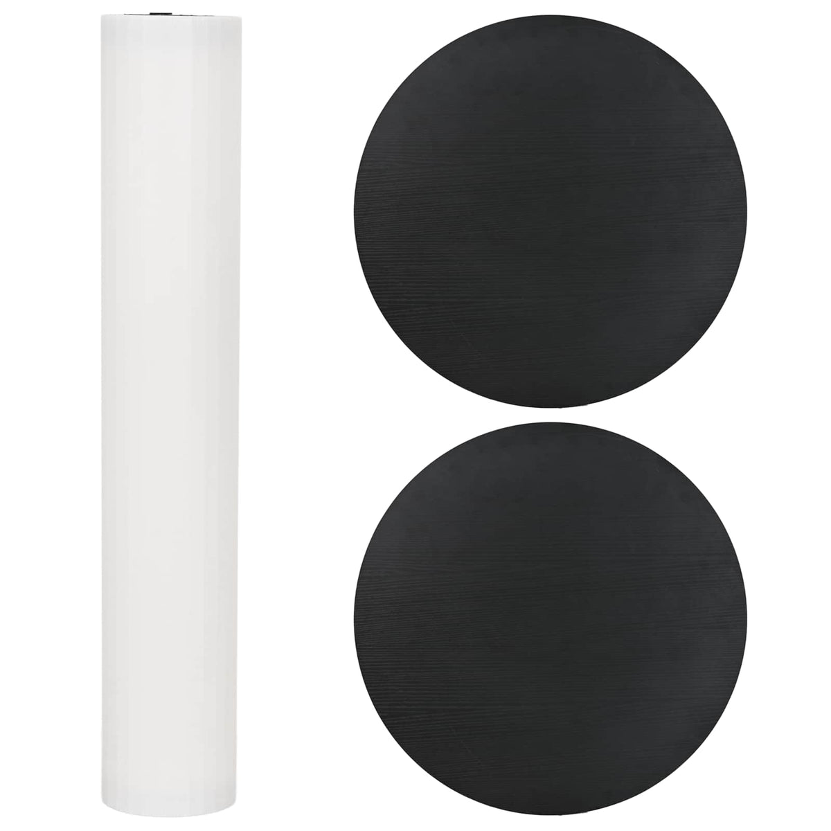 Trade Show Counter Black and White Ø 60 x 93 cm