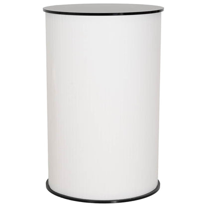 Trade Show Counter Black and White Ø 60 x 93 cm