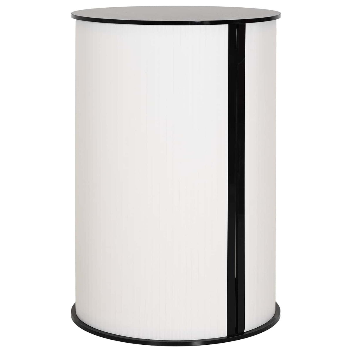 Trade Show Counter Black and White Ø 60 x 93 cm