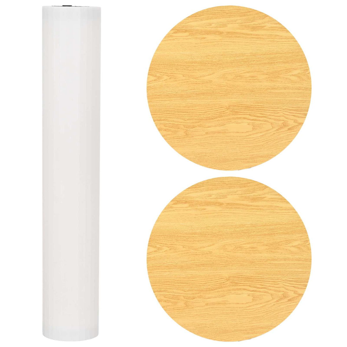 Trade Show Counter Light Brown and White Ø 60 x 93 cm