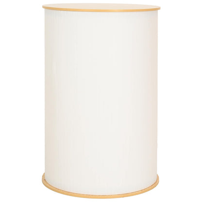 Trade Show Counter Light Brown and White Ø 60 x 93 cm