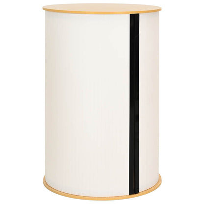 Trade Show Counter Light Brown and White Ø 60 x 93 cm