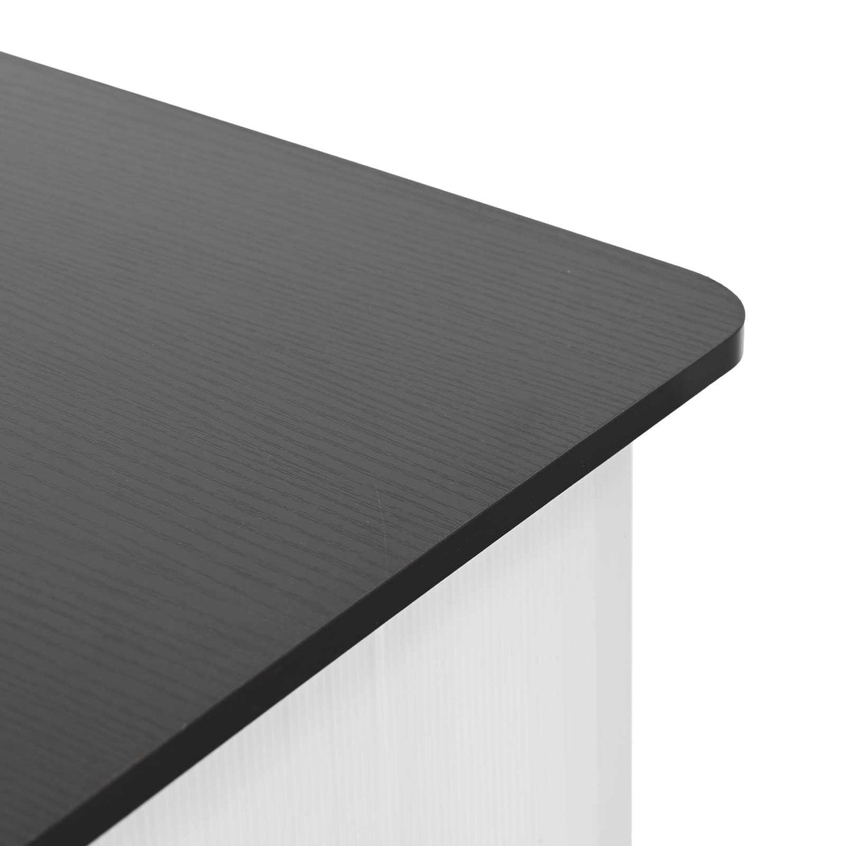 Trade Show Counter Black and White 80 x 40 x 93 cm