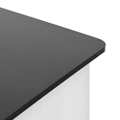 Trade Show Counter Black and White 80 x 40 x 93 cm