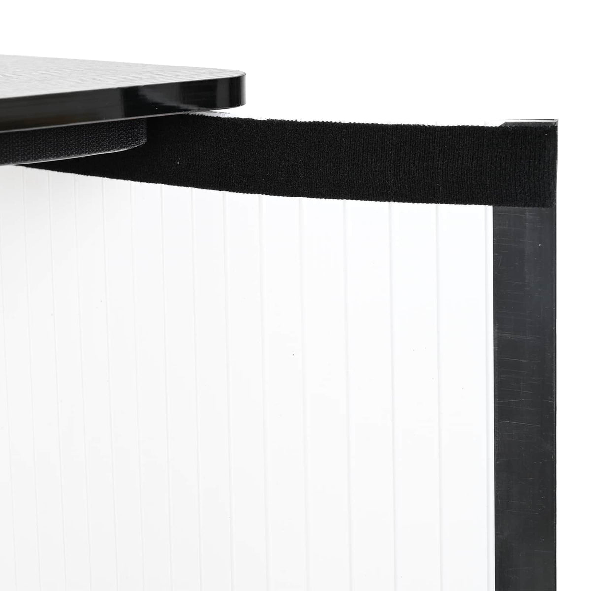 Trade Show Counter Black and White 80 x 40 x 93 cm