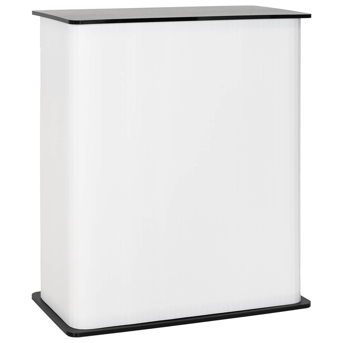 Trade Show Counter Black and White 80 x 40 x 93 cm