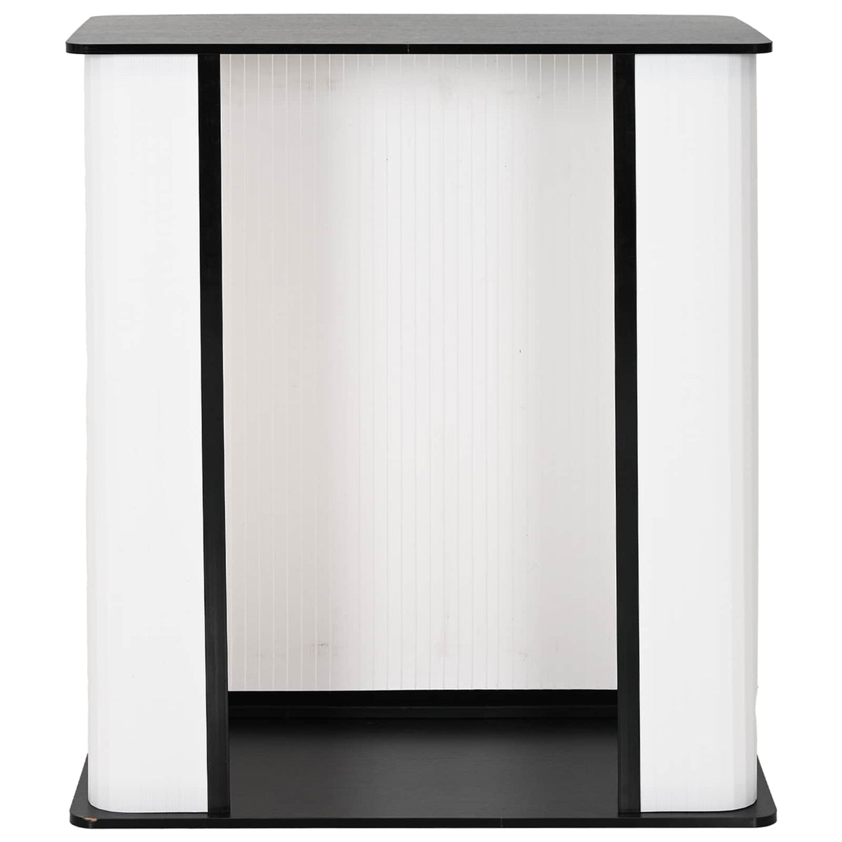 Trade Show Counter Black and White 80 x 40 x 93 cm