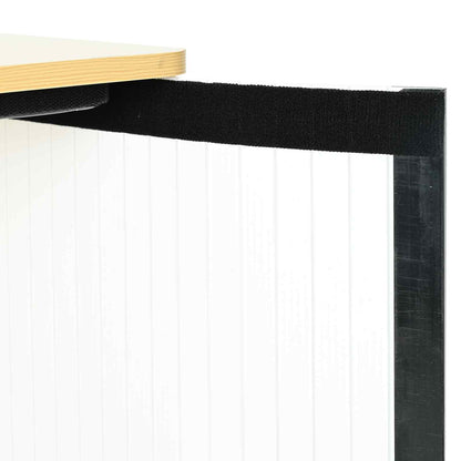 Trade Show Counter Light Brown and White 80 x 40 x 93 cm
