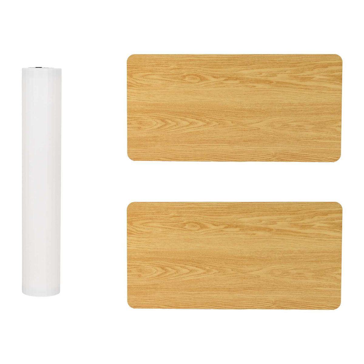 Trade Show Counter Light Brown and White 80 x 40 x 93 cm